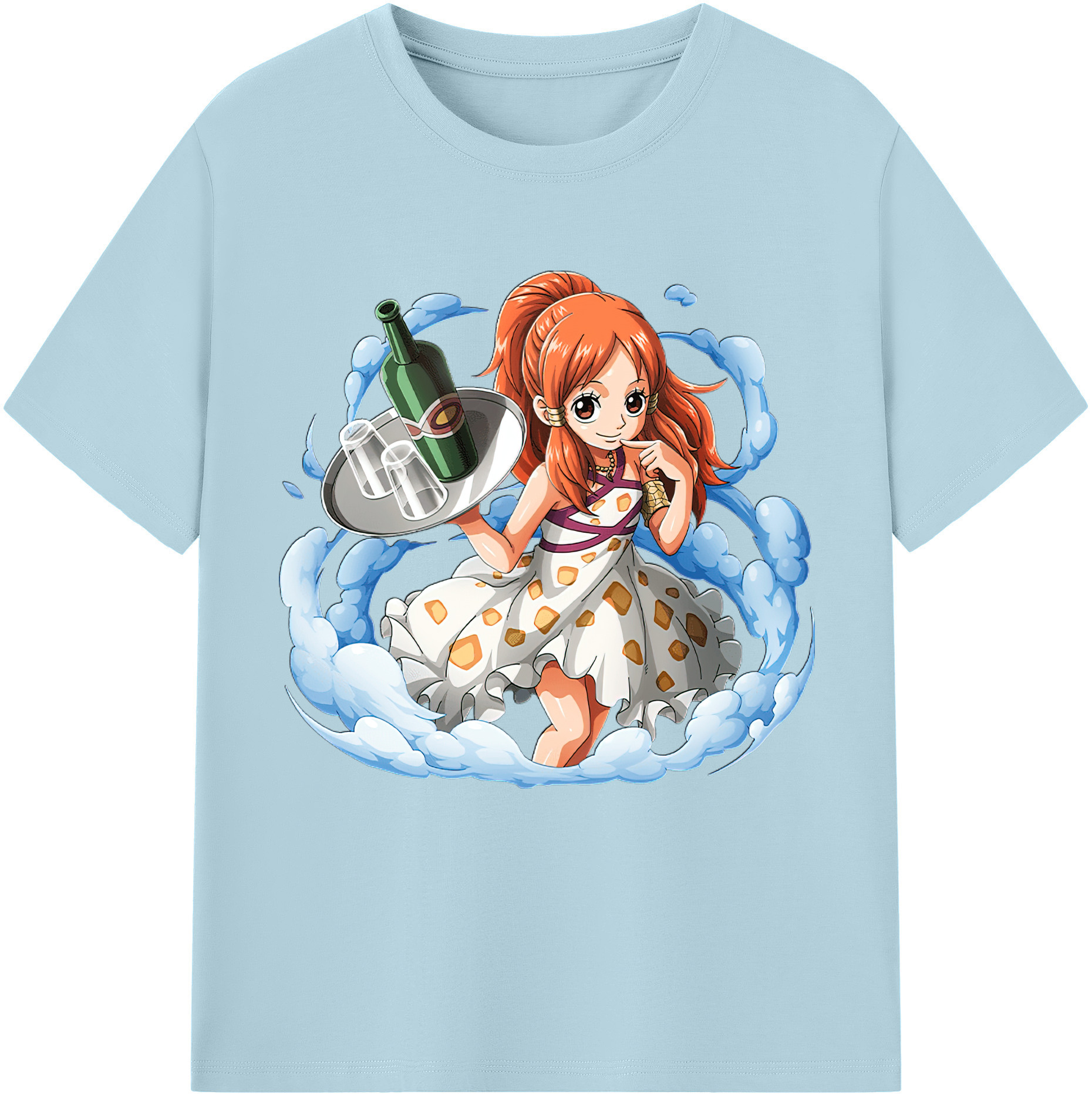 ワンピース ナミ ONE PIECE Nami 綿100％半袖Tシャツ（フロントプリント）